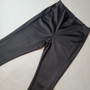 Rag & Bone Womens 12 Simone Pants Slim Ankle Rear Zip High Rise Black Satin